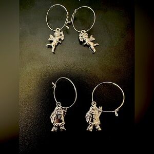 Brand New wine charms. Set of 4. Stainless steel.